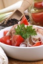 Fresh and delicious tuna salad Royalty Free Stock Photo