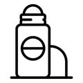 Fresh deodorant roll icon, outline style
