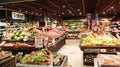 Fresh department, fruits and vegetables from a Swedish grocery store