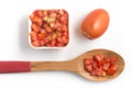 Fresh Diced Tomatoes Royalty Free Stock Photo