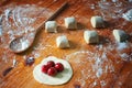 Fresh dough ready for baking