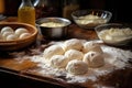 fresh dough ready for making thanksgiving pastries