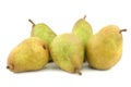 Fresh doyenne de comice pears Royalty Free Stock Photo