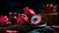 Fresh Dragonfruit For Delivery Food And Product Photography