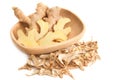 Fresh, dried ginger herb Royalty Free Stock Photo