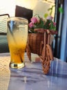 Fresh drink lemon with ice Royalty Free Stock Photo