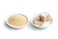 Fresh and dry yeast Royalty Free Stock Photo