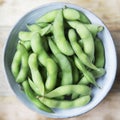 Fresh edamame. Royalty Free Stock Photo