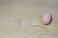 Fresh egg with fipronil