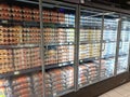 Fresh eggs display in Carrefour market