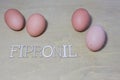 Fresh eggs with fipronil