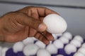 Fresh eggs at a market in Medina