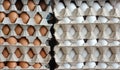 Fresh eggs in a market Royalty Free Stock Photo