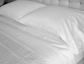 Fresh Egyptian Cotton Bed Linens Royalty Free Stock Photo