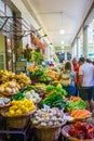 Fresh exotic fruits and vegetables in Mercado Dos Lavradores