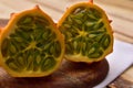 Fresh exotic organic orange Kiwano