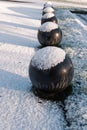 Fresh fallen, untouched snow in Northern Ireland Royalty Free Stock Photo