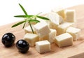 Fresh feta cheese Royalty Free Stock Photo