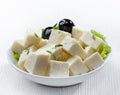 Fresh feta cheese Royalty Free Stock Photo