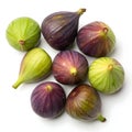 Figs isolated on white background Royalty Free Stock Photo