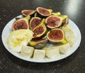 Fresh fig salad Royalty Free Stock Photo