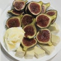 Fresh fig salad Royalty Free Stock Photo