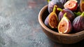 Fresh figs in a bowl. Healthy food