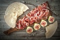 Fresh Figs With Ham Royalty Free Stock Photo