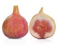 Fresh figs, sweet figs isolated on white background