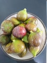 Fresh figs ( Anjeer) in plate ready for serve.