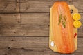 Fresh fillet of Norwegian salmon. Source of omega 3, balanced healthy eating concept