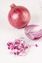 Fresh finely diced red onion