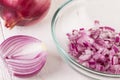 Fresh finely diced red onion