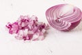 Fresh finely diced red onion