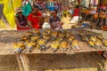 Fresh fish food at local market Madagascar