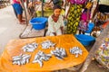 Fresh fish food at the local market, Toamasina, Madagascar