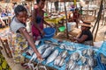 Fresh fish food at the local market, Toamasina, Madagascar