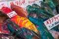Fresh fish at Makishi Seafood Market, Naha, Okinawa, Japan