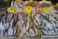 Fresh fish at a market in Chinatown Royalty Free Stock Photo
