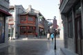 20191118 Fresh fish mouth Hutong on Qianmen Street, Beijing, China.