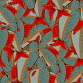 Fresh Fishes Seamless Pattern Royalty Free Stock Photo