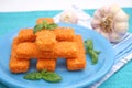 Fresh fishsticks Royalty Free Stock Photo