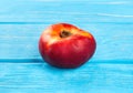 Fresh flat peach Royalty Free Stock Photo