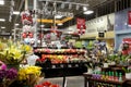 The fresh floral department inside of a Fred Meyer Grocery store.