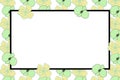 Fresh Floral Frame or Border Background