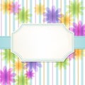 Fresh flower stripe background Royalty Free Stock Photo