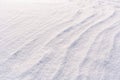 Fresh fluffy snow as background or wallpapers. Snow surface winter background. Copy space. Royalty Free Stock Photo