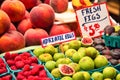 Fresh Food Offering at Seattle Pike Place Market, Washington Royalty Free Stock Photo