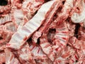 Fresh food Pork meat pork bone meat Royalty Free Stock Photo