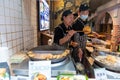 Fresh food preparation, Qibao markets, Shanghai China Royalty Free Stock Photo